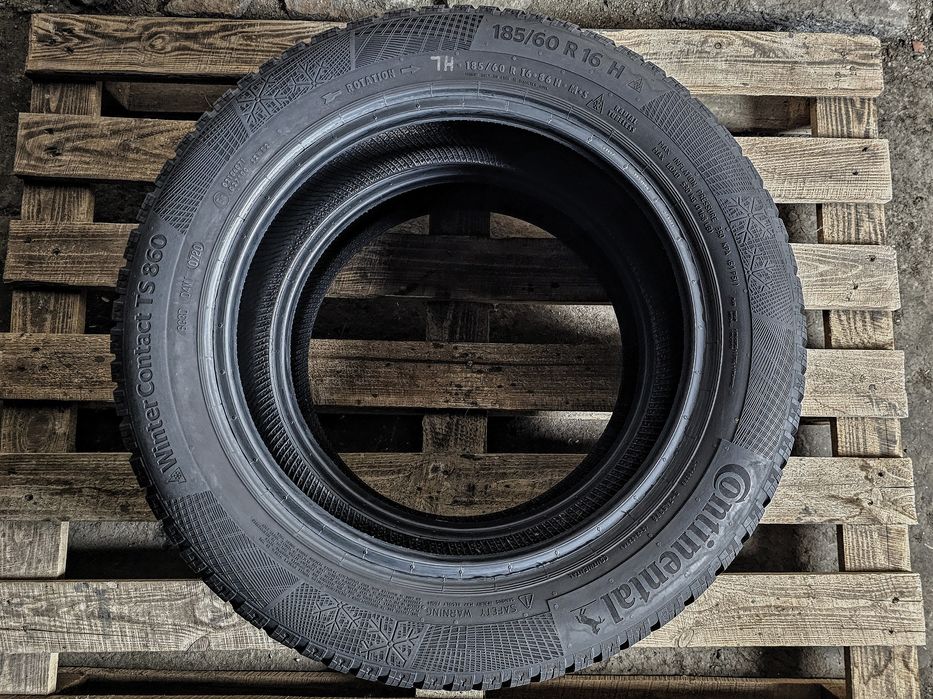 Зима 185/60r16 Continental | 8mm | 2020 | Преміум шини | Пара / 2шт