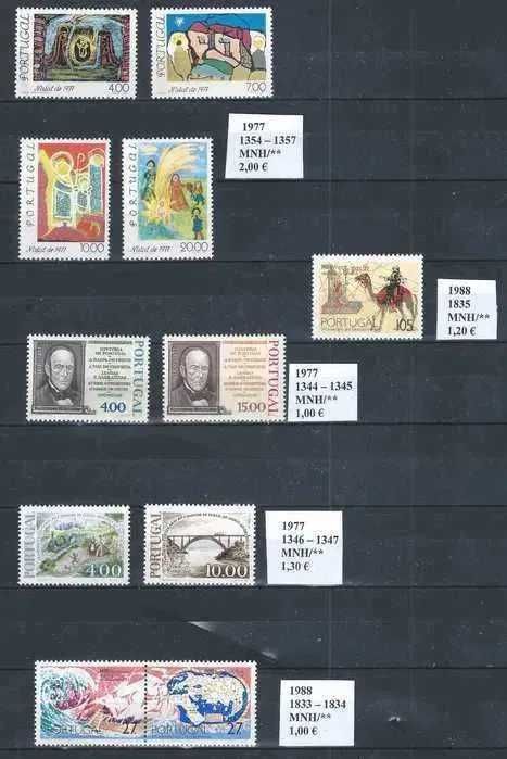 Selos Portugal 1977/2004 MNH/**