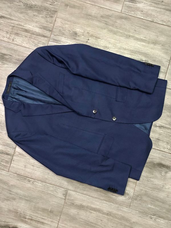 Hugo Boss Wełniana Marynarka Męska w Paski r. 48
