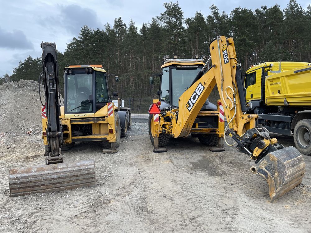 Prace ziemne,usługi koparko-ładowarką volvobl71 Jcb4cx rotolit,koparka