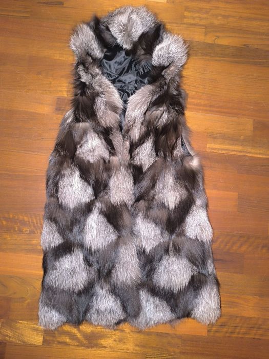 Kamizelka z naturalnego lisa M