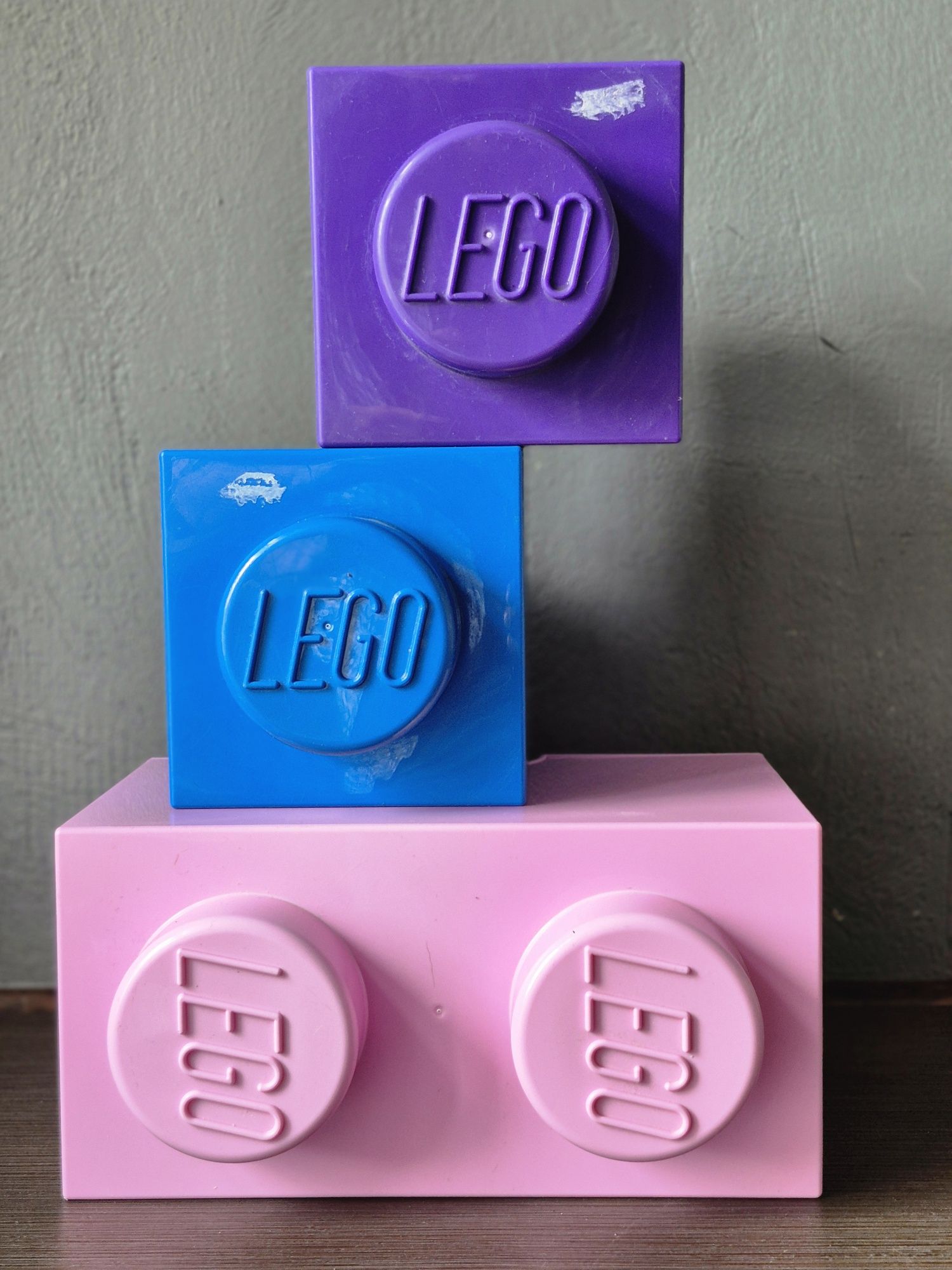 Zesatw pojemników na klocki Lego Brick 3 szt