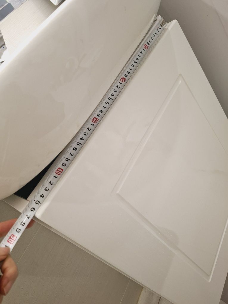 Okazha ! Szafka łazienkowa 47 cm pod umywalkę biały połysk stojąca reg