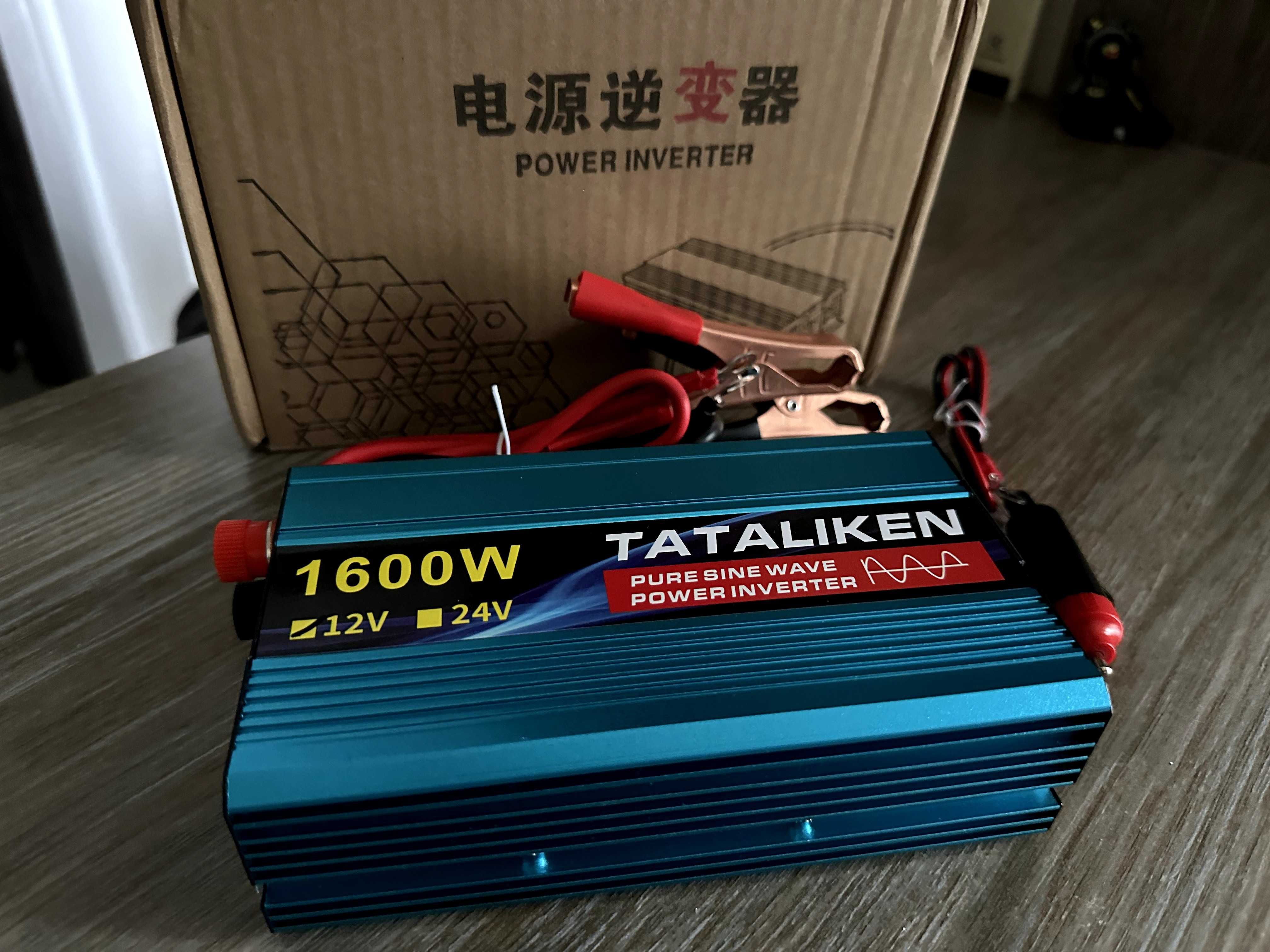 Інвертор чиста синусоіда для котлів Tataliken 1600W 12в 220в новий