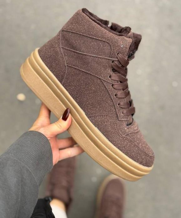 Зимові черевики кросівки хайтопи