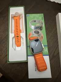 Smartwatch com braceles laranja