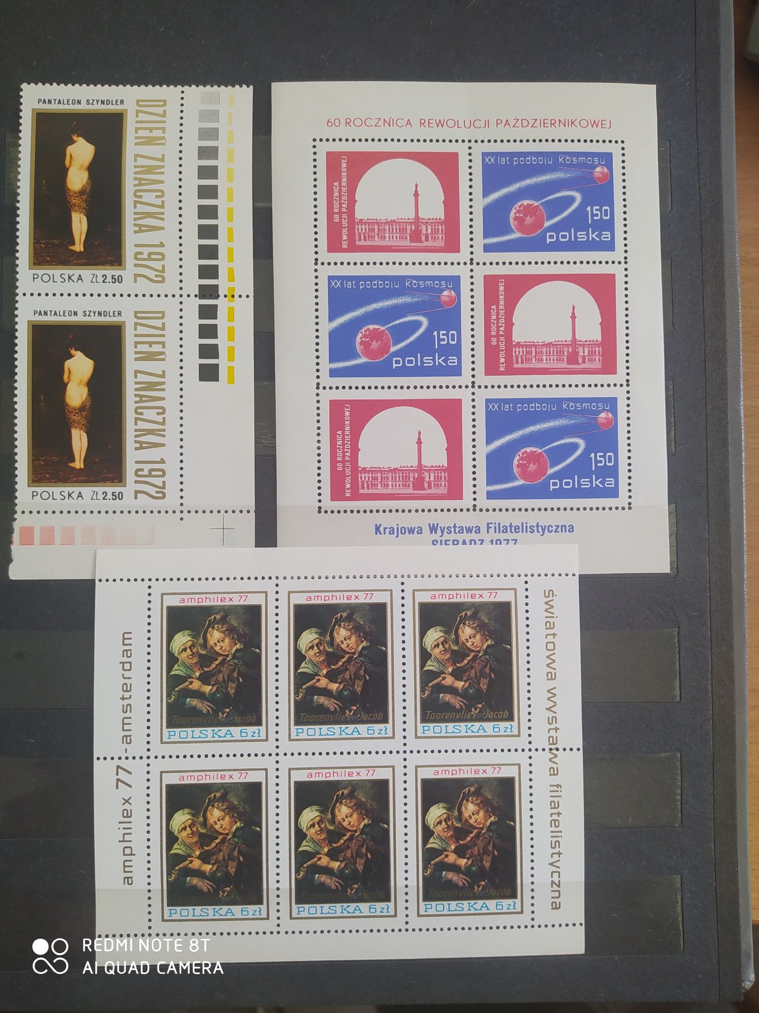Tanio ładny zestaw bloczków znaczki pocztowe Gratis duży klaserPolecam
