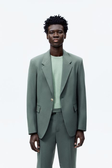 Піджак Zara зеленого смарагдового кольору