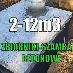 Betonowe szamba 9m3 Piwnice, Zbiorniki betonowe Kompleksowo z wykopem