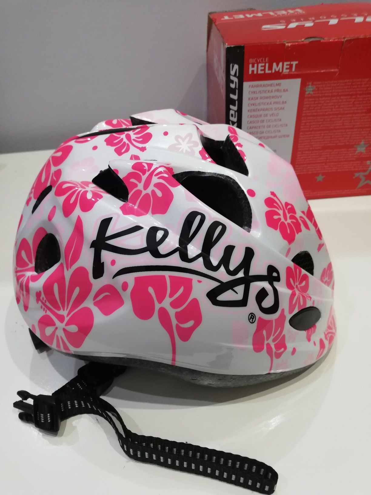 Kellys kask rowerowy dziewczęcy roz. 48-52cm
