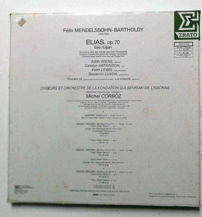 Coletânea 3 discos musica clássica, embalagem fechada - Mendelssohn...