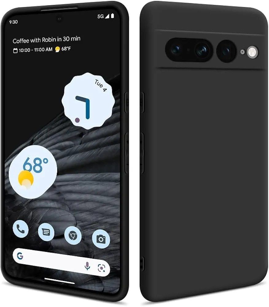 Etui Google Pixel 7A czarne, matowe, od HSP, slim, soft