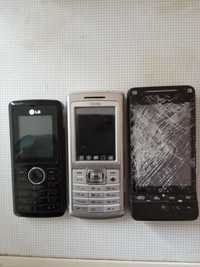 Телефоны:  LG KG 195, NTC HERO A 6262 и TECNO T570