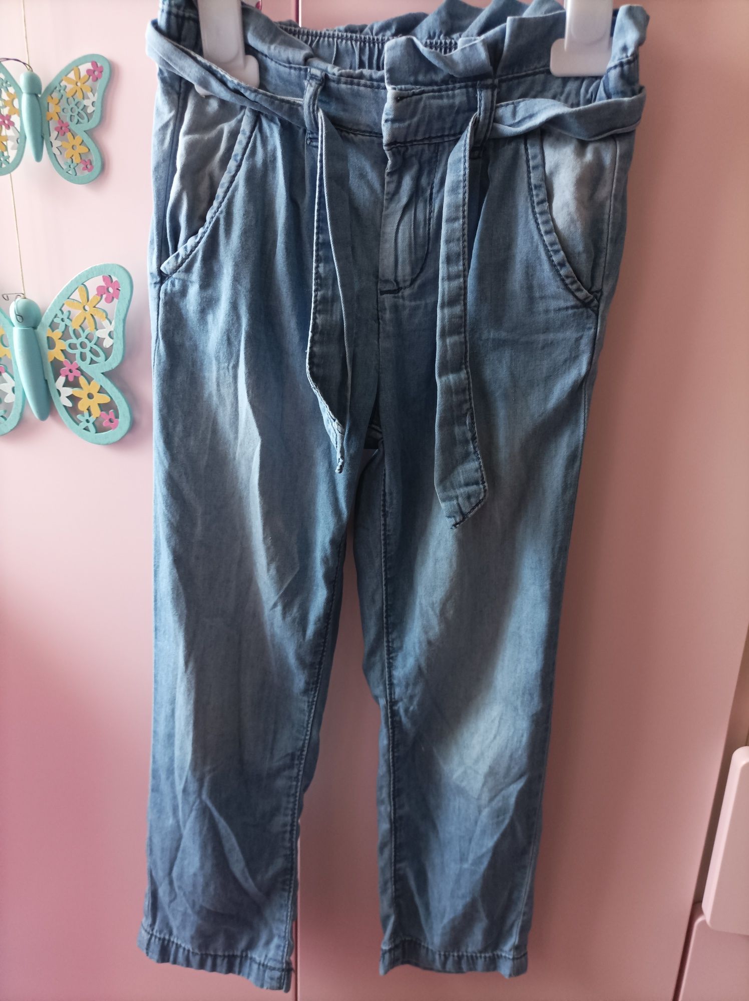 Spodnie cienki jeans cool club 104 cm, papier bag