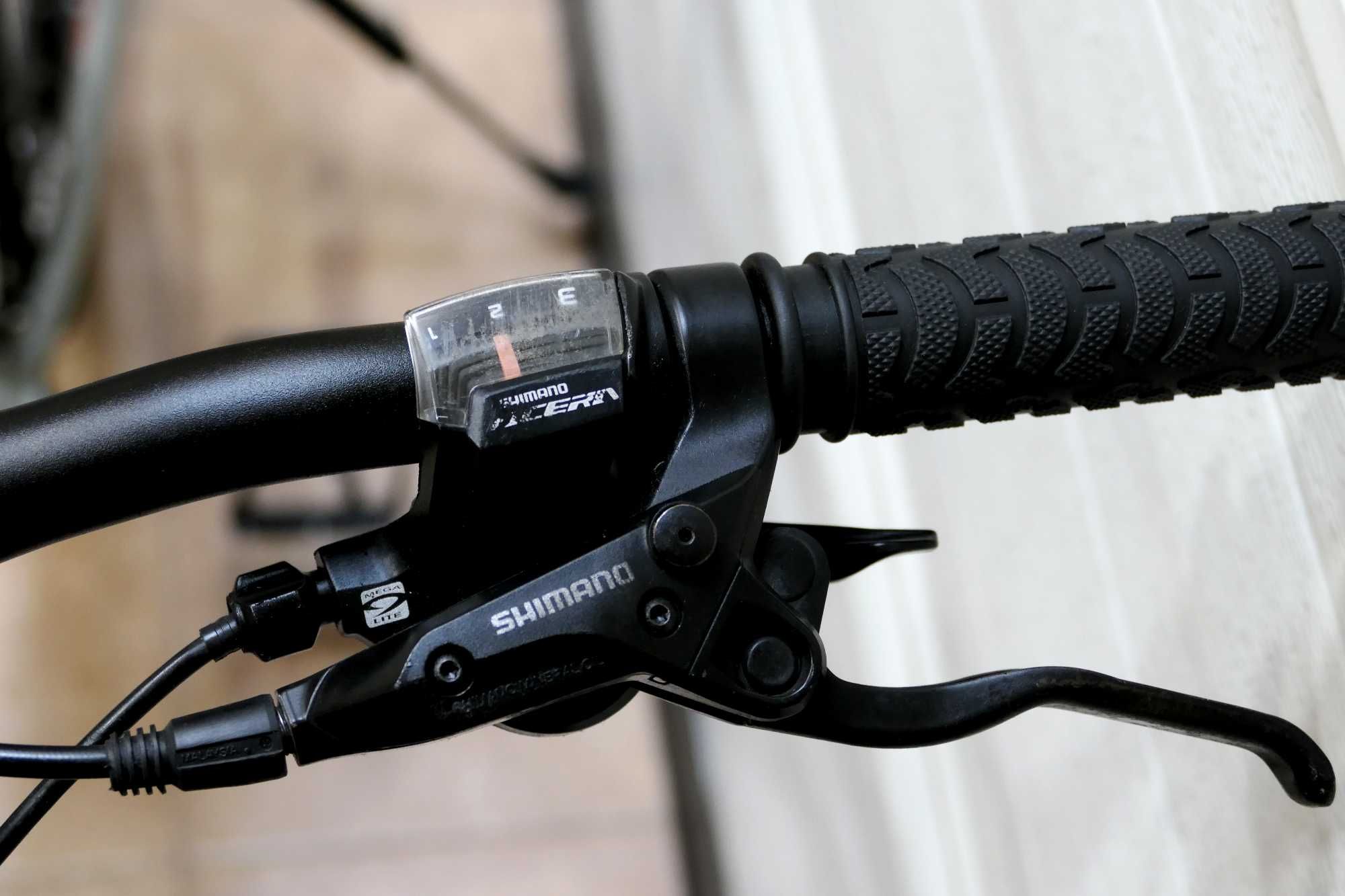 Rower MTB REX, koła 29", alu, ham hydr tarczowe,amo, Shimano DEORE,3X9