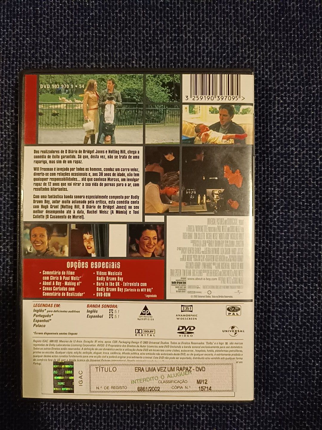 DVD do filme "Era Uma Vez um Rapaz", Hugh Grant (portes grátis)