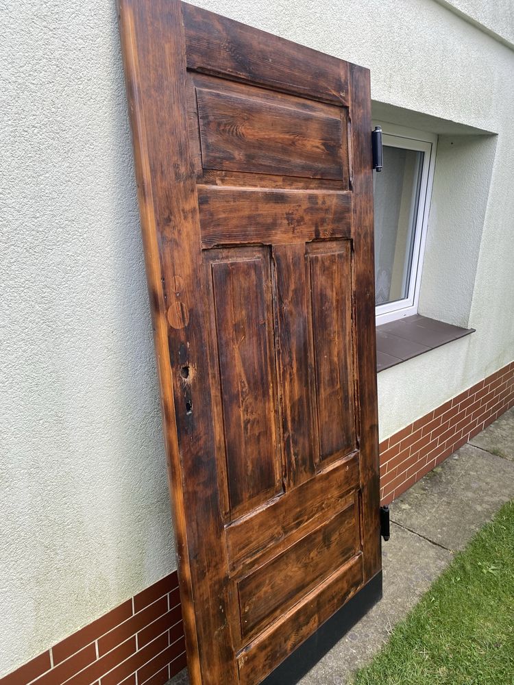 Skrzydlo sosnowe 200,5 x 96 , zawiasy wahadlowe