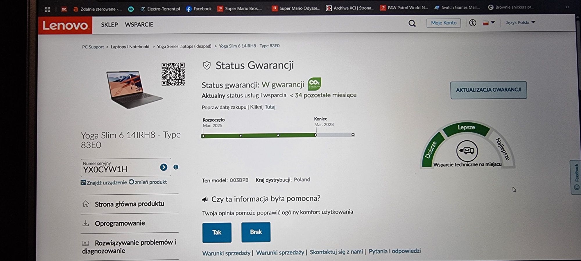 Lenovo yoga slim 6 14irh8 oled