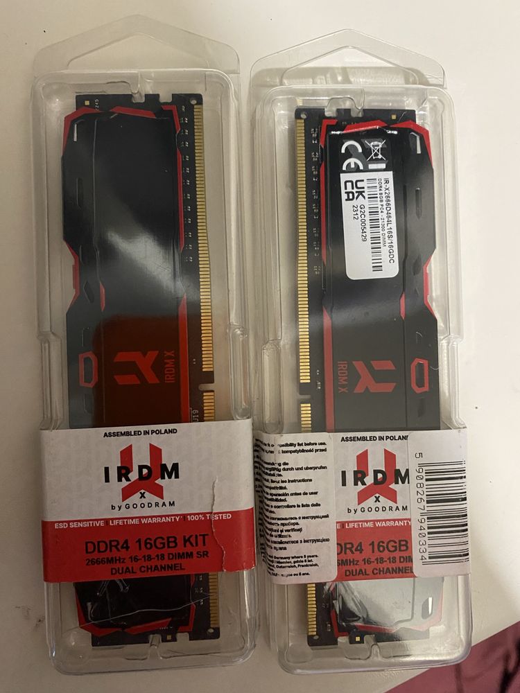 Новая ОЗУ ПК Оперативная память DDR4 2x8GB GoodRam IRDM X 2666MHz 16GB