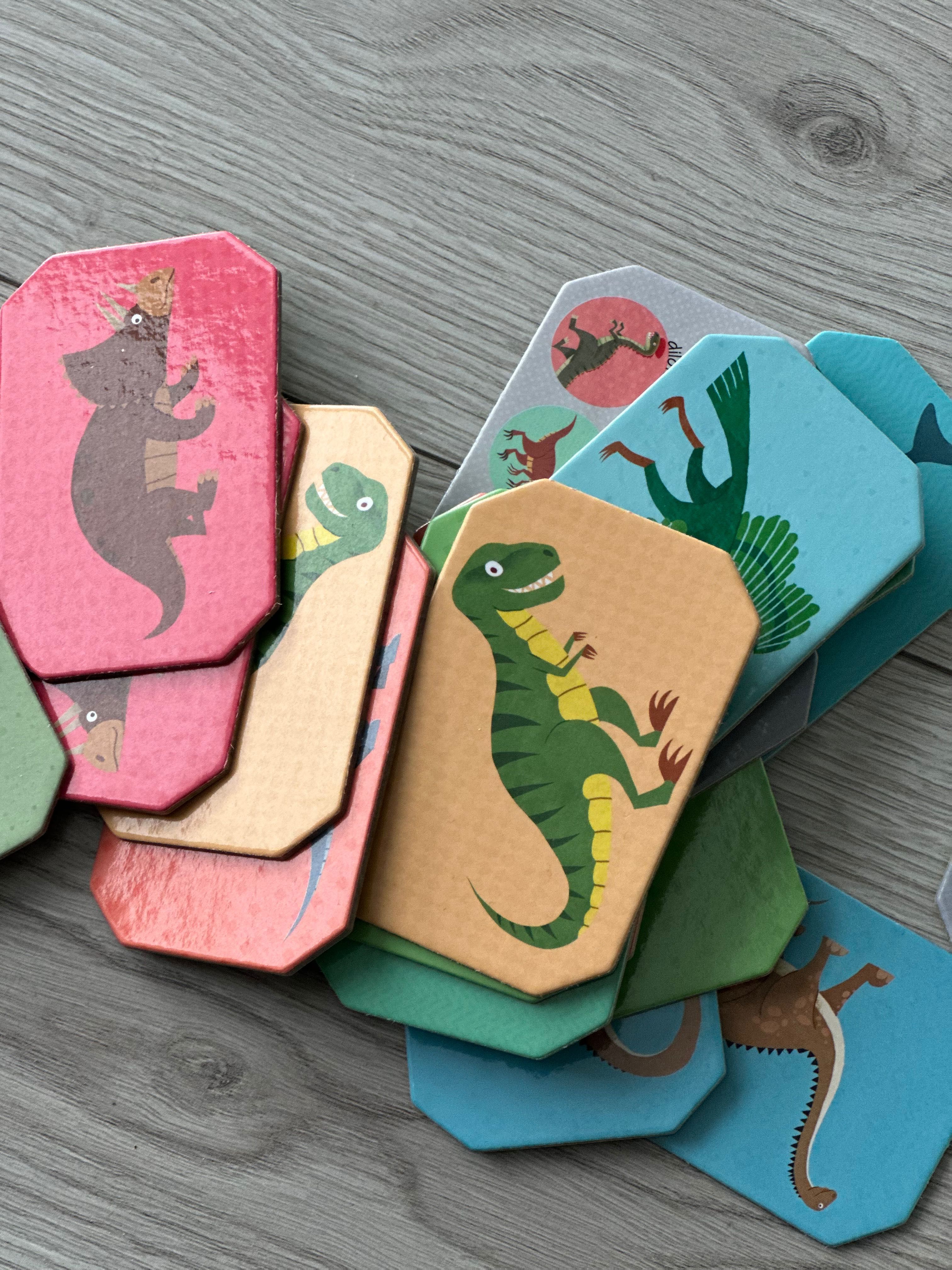 Gra memory dinozaury i klocki puzzle Kubuś puchatek