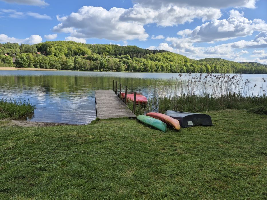 Domek na Kaszubach z balią i sauną nad jeziorem