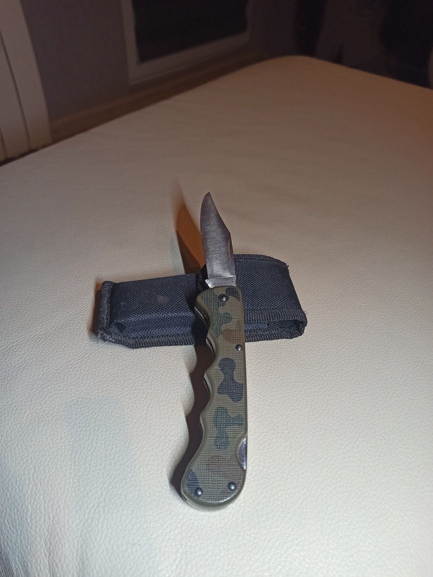 Vtg Sharp P-940 Camo Seki Japan nóż myśliwski