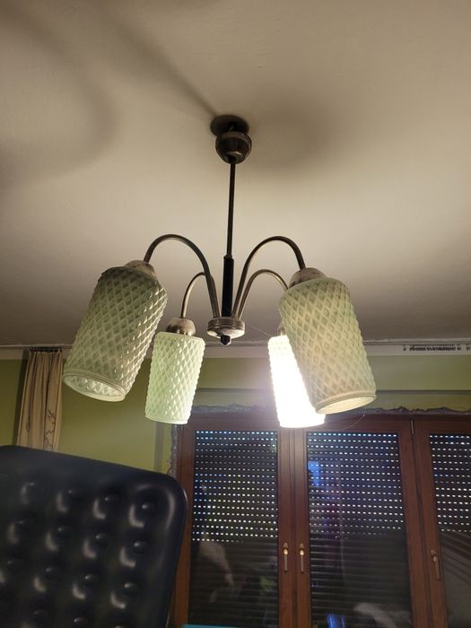 Lampy prl  żyrandol liście kasiński lampa