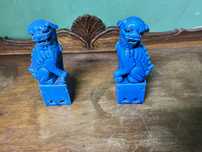 Cães de Foo em porcelana