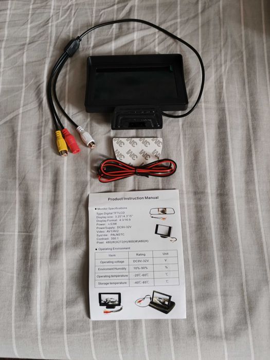 Monitor LCD 4.3'' para automóvel 12VDC