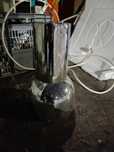 Srebrna lampa chrom stylowa