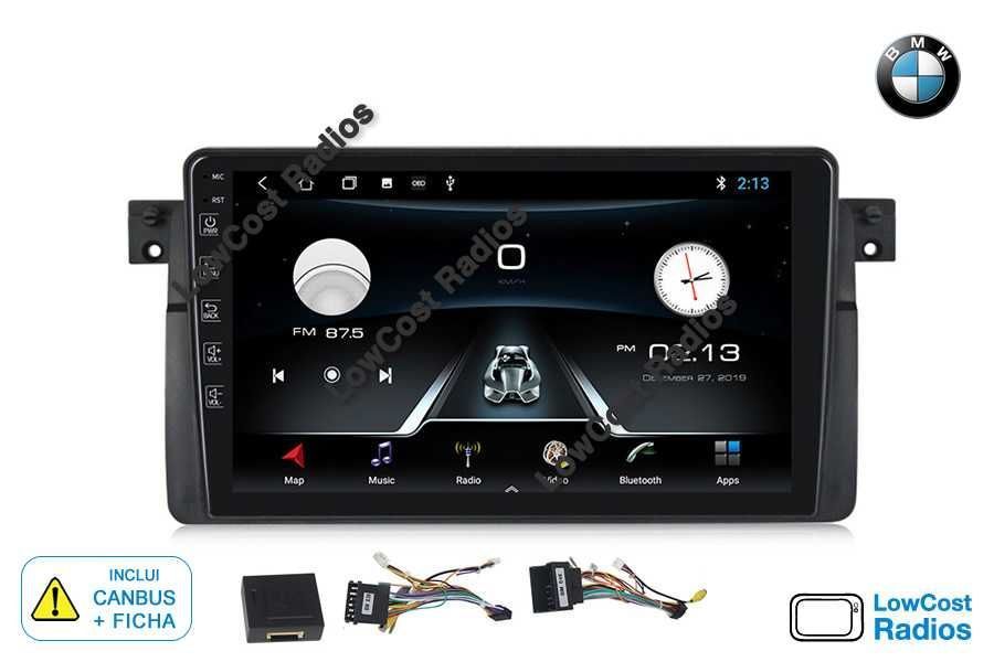 *JULHO 2025 - Rádio GPS ANDROID - 9" — BMW E46 (Série 3) Wifi, USB