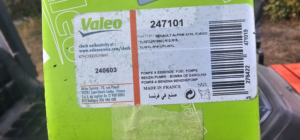 Carburador novo renault 4L e bomba de gasolina nova