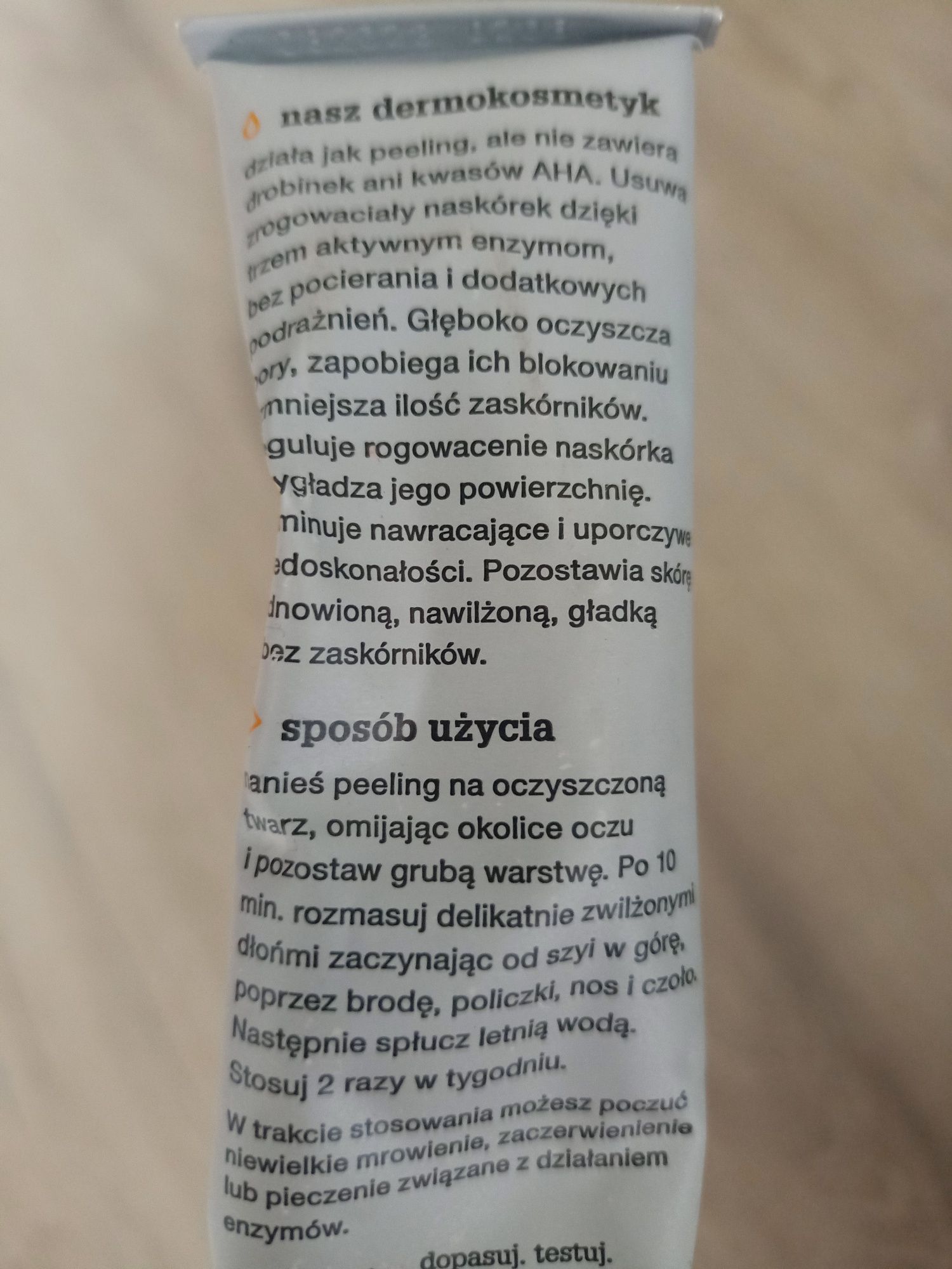 Peeling enzymatyczny tołpa