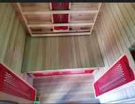 sauna INFRARED na podczerwień 2400W zwykły prąd 230V 2os RADIO LED
