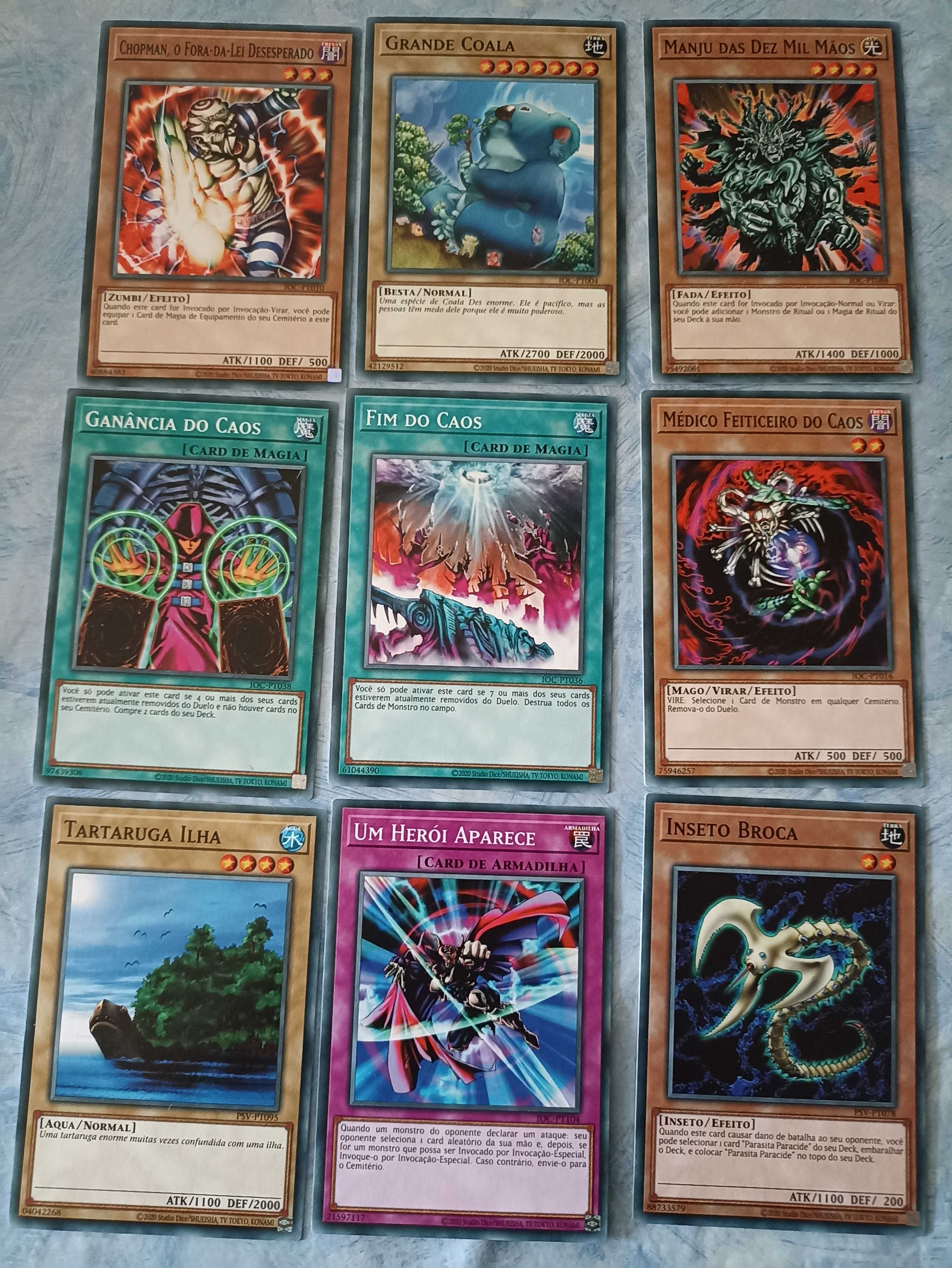 72 Cartas Yu-Gi-Oh! (Comuns)