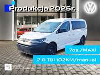 Volkswagen Caddy !! Produkcja 2025 !! VW Caddy MAXI 2.0 /102KM/manual/drzwi z tyłu