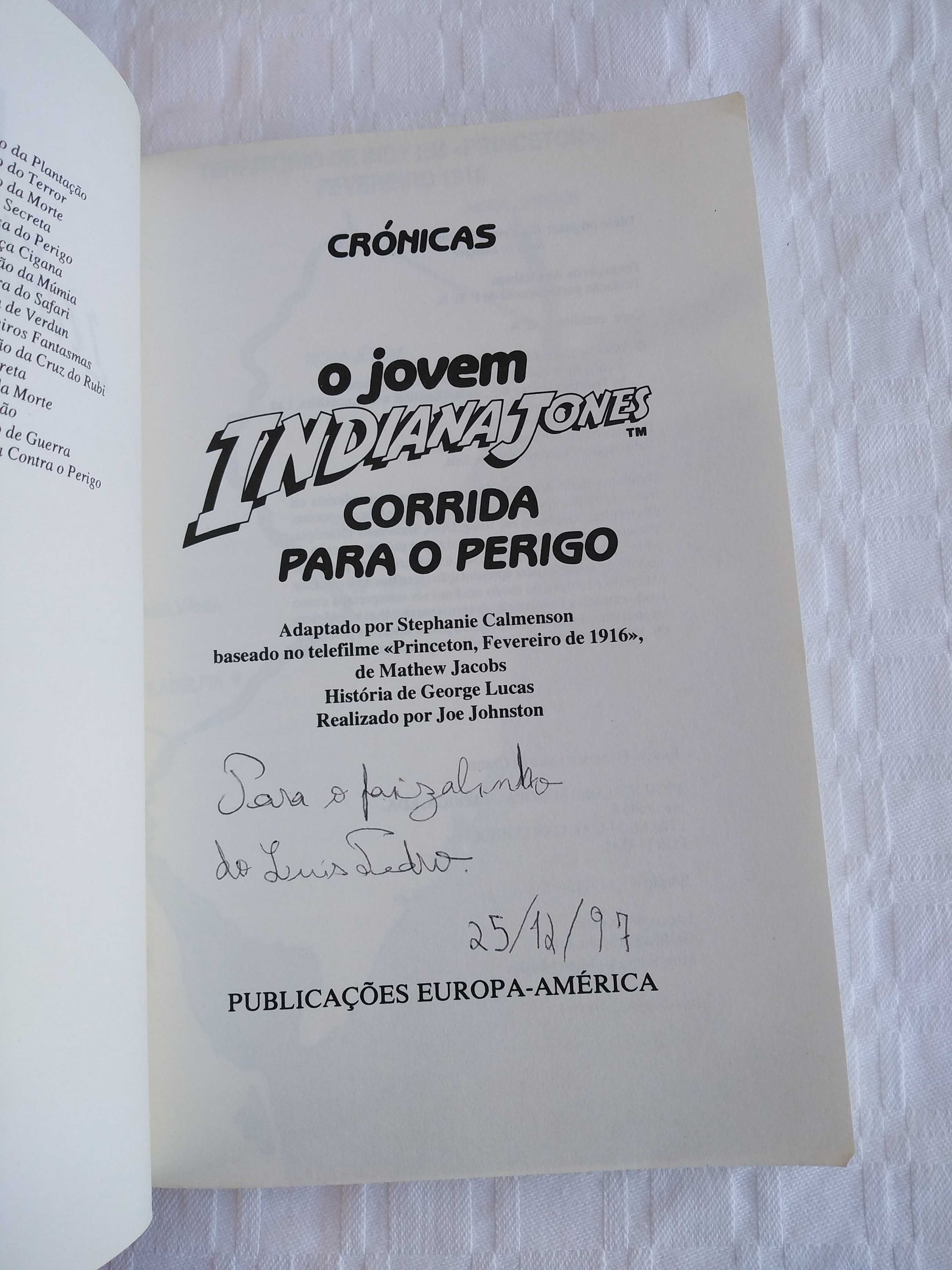 Livro O Jovem Indiana Jones.