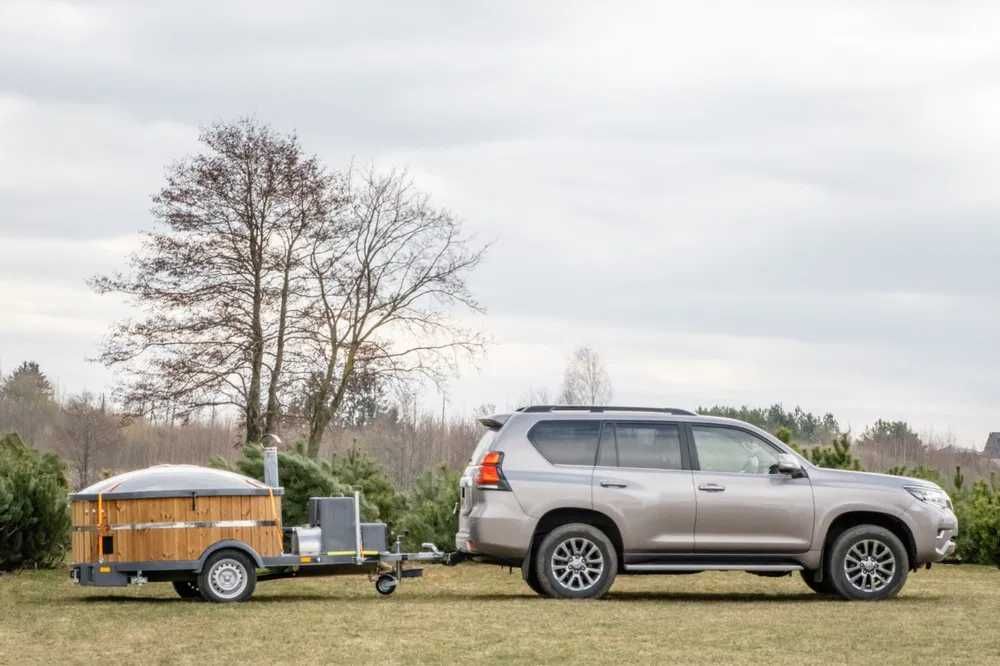 Wynajem mobilnej balii ogrodowej , jacuzzi mobilne , ruska bania