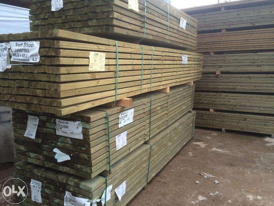 Kantówki legary impregnowane ciśnieniowo ze Szwecji 45x45