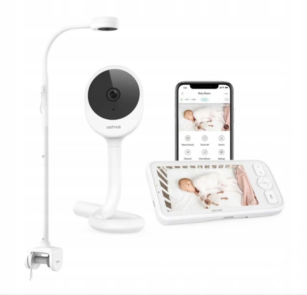 Niania elektroniczna netvue baby, monitor niemowląt, czujnik ruchu