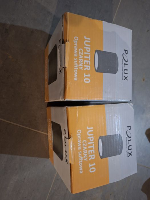Lampa oprawa sufitowa JUPITER 10 CZARNA POLUX