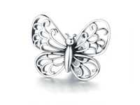 Srebrna Przywieszka Charms Motyl Motylek Butterfly Bead143