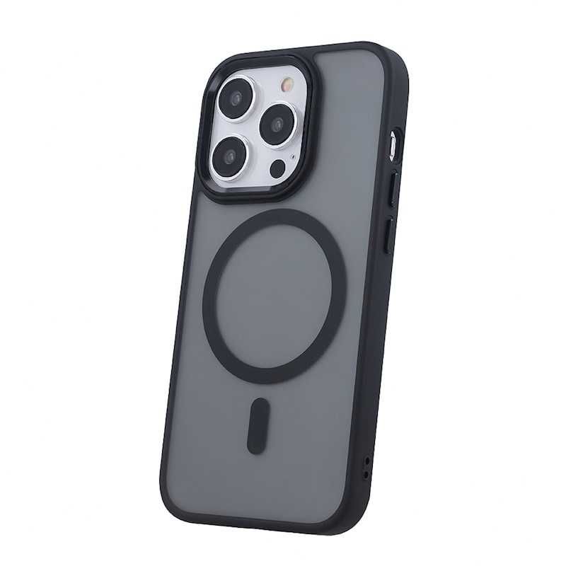 Etui Do iPhone 12 / 13 / 14 (Do Magsafe, Czarne Matowe, Wzmacniane)