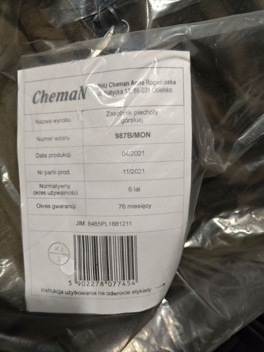 Zasobnik piechoty górskiej 987B/MON