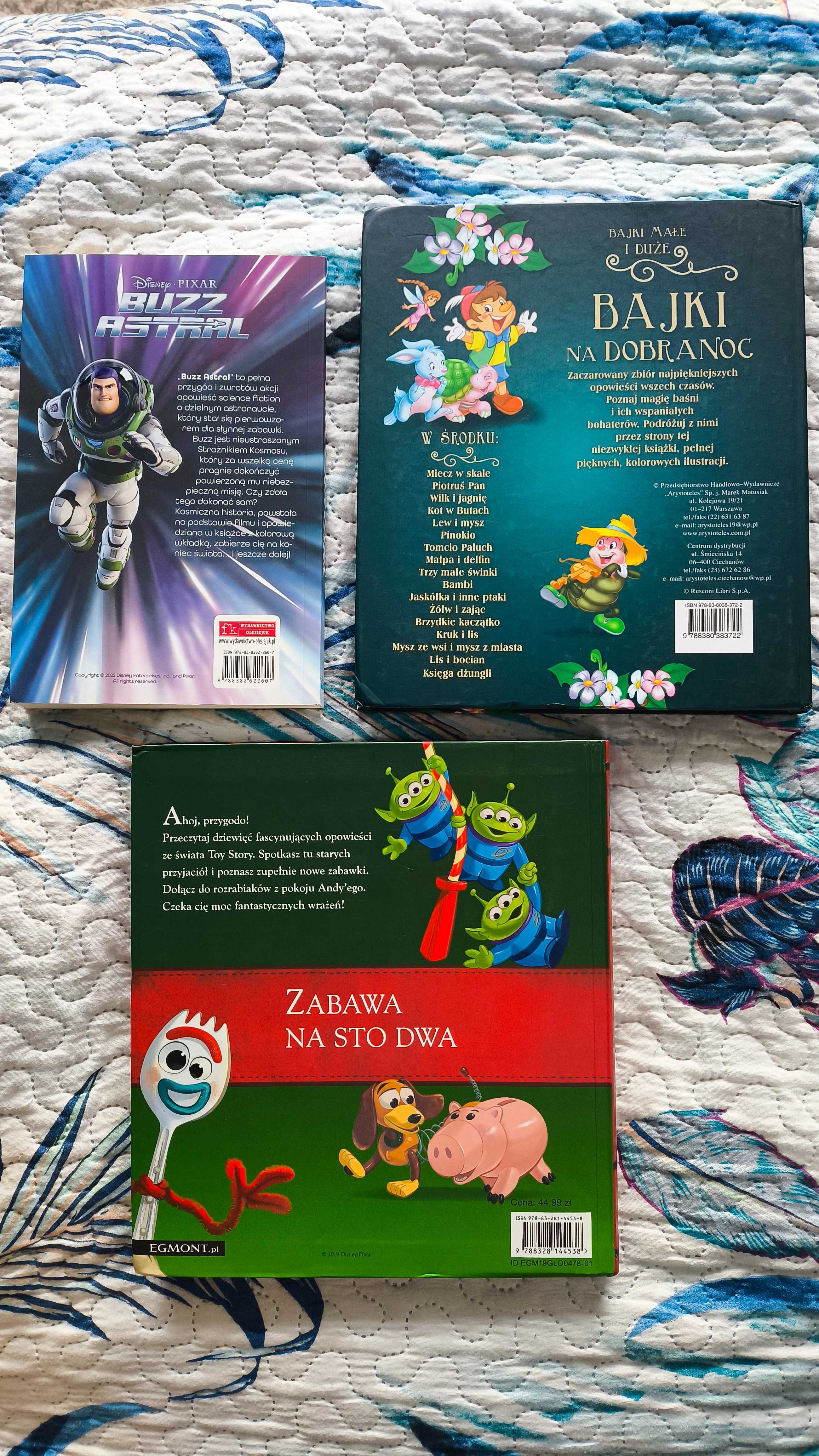Zestaw książek Toy Story, Buzz Astral, Bajki na dobranoc - Wawa