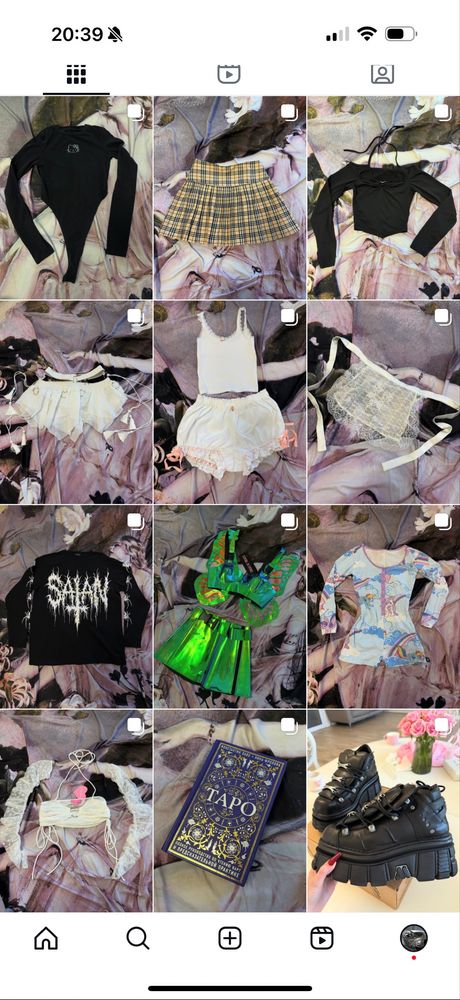 Одежда Dollskill y2k Demonia юбка топ майка лонгслив пижама New rock