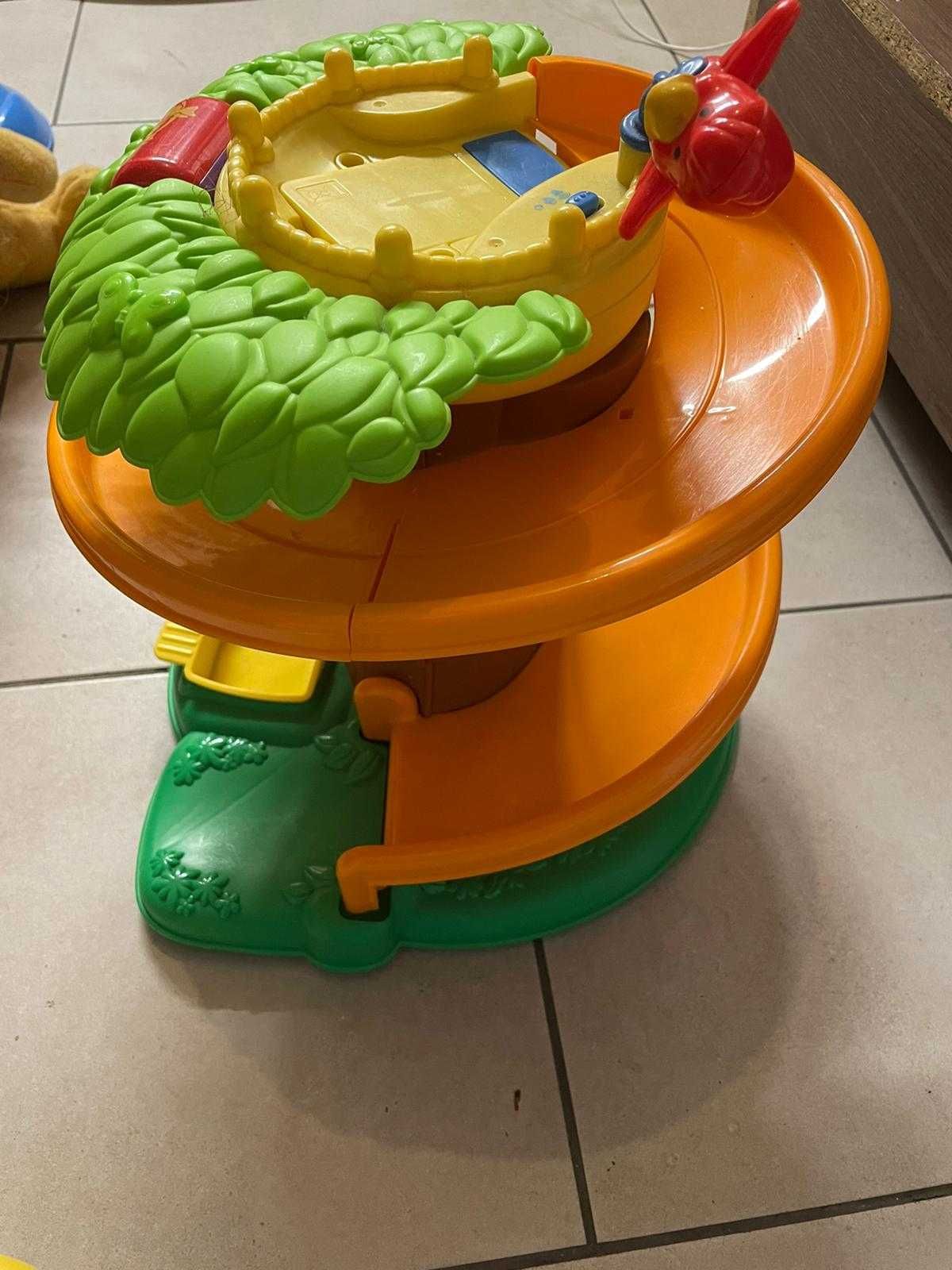 Fisher price zjeżdżalnia,  drzewo dla zwierzat dżungla