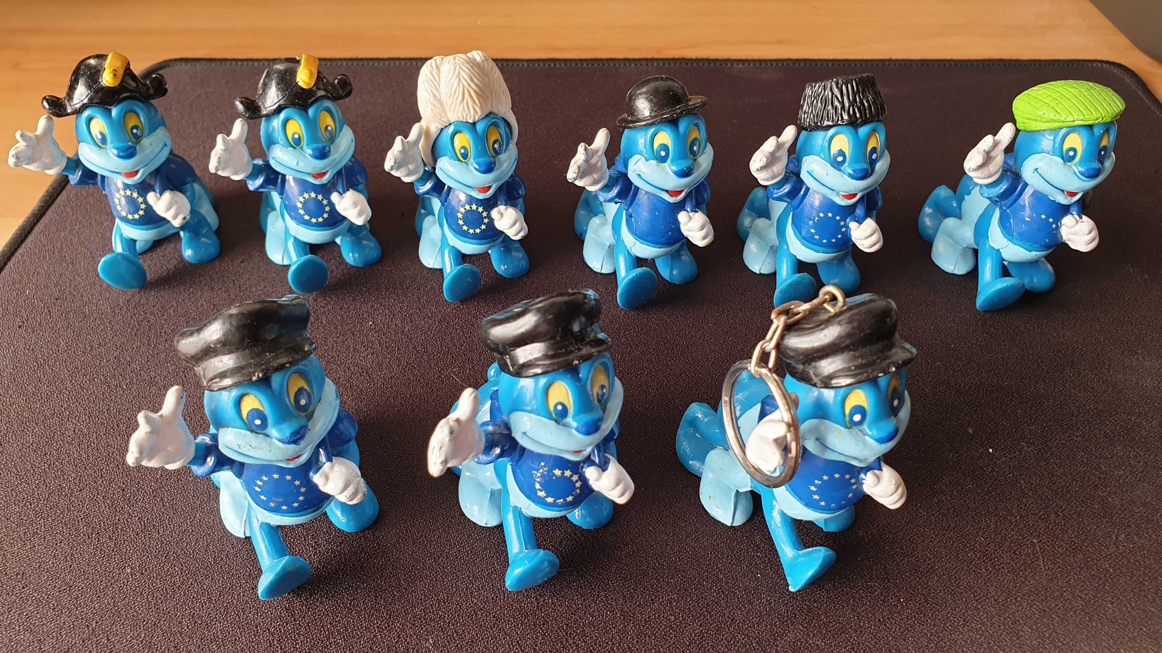 Bonecos em PVC mascote U.E. Legrain 1991