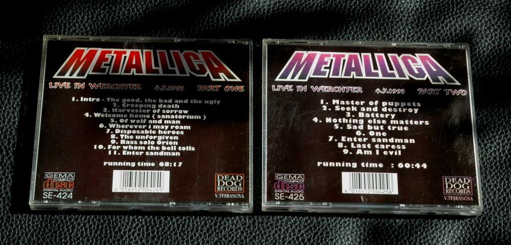 METALLICA - Enter The FInal Show Part I & II. 2xCD. 1993 Dead Dog.