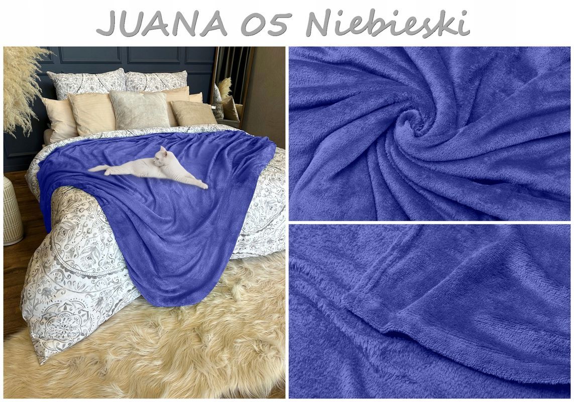 Koc Narzuta Na Łóżko Kanapę 200x220 Ciepły Mikrofibra Pled Kolor Do Wy